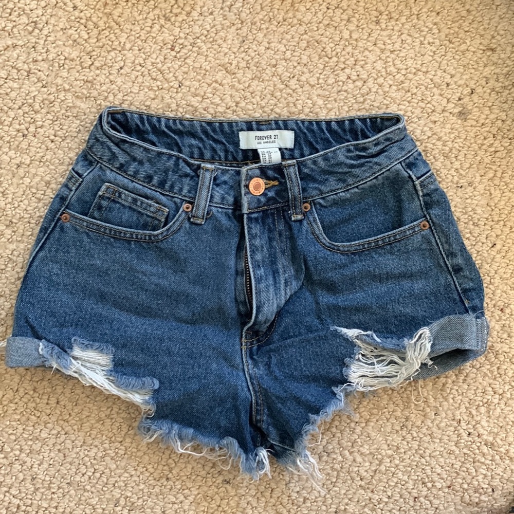 Forever 21 High Rise Concert Shorts
